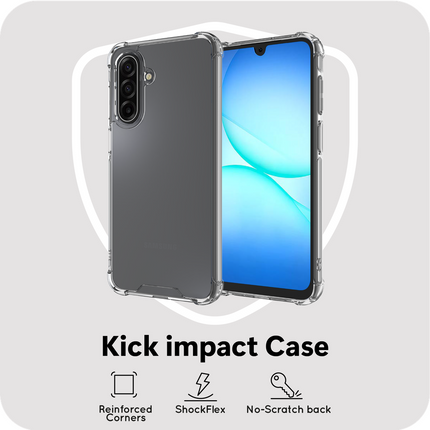 FlexImpact Case - Samsung Galaxy A18 / A17 (4G / 5G) - TPU Impact Back Cover - Clear