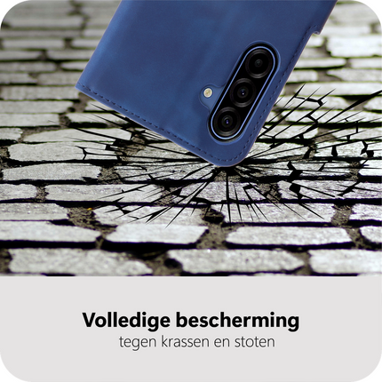 PrimeWallet Case - Samsung Galaxy A18 / A17 (4G / 5G) - PU leather Wallet Case - Blue