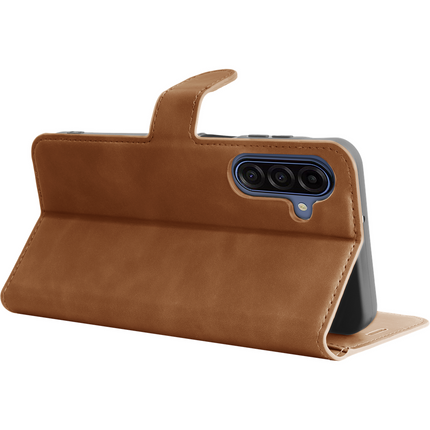 PrimeWallet Case - Samsung Galaxy A18 / A17 (4G / 5G) - PU leather Wallet Case - Brown
