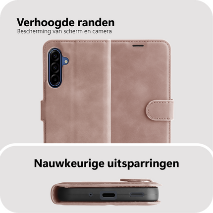 PrimeWallet Case - Samsung Galaxy A18 / A17 (4G / 5G) - PU leather Wallet Case - Pink