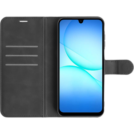 PrimeWallet Case - Samsung Galaxy A18 / A17 (4G / 5G) - PU leather Wallet Case - Black