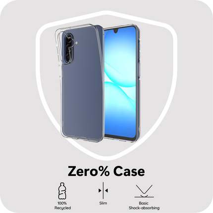 Zero% Case - Samsung Galaxy A18 / A17 (4G / 5G) - Soft TPU Back Cover (GRS Recycled) - Clear