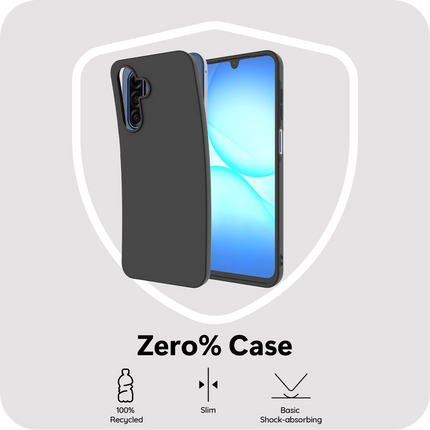 Zero% Case - Samsung Galaxy A18 / A17 (4G / 5G) - Soft TPU Back Cover (GRS Recycled) - Black