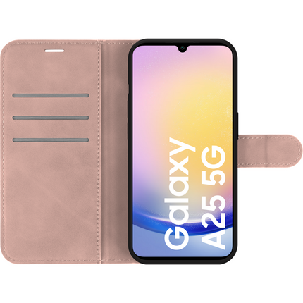 PrimeWallet Case - Samsung Galaxy A25 - PU leather Wallet Case - Pink