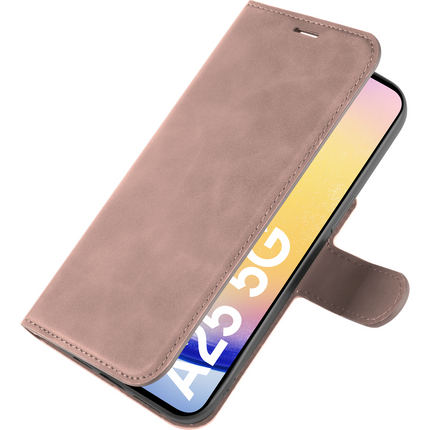 PrimeWallet Case - Samsung Galaxy A25 - PU leather Wallet Case - Pink