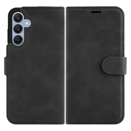 PrimeWallet Case - Samsung Galaxy A25 - PU leather Wallet Case - Black