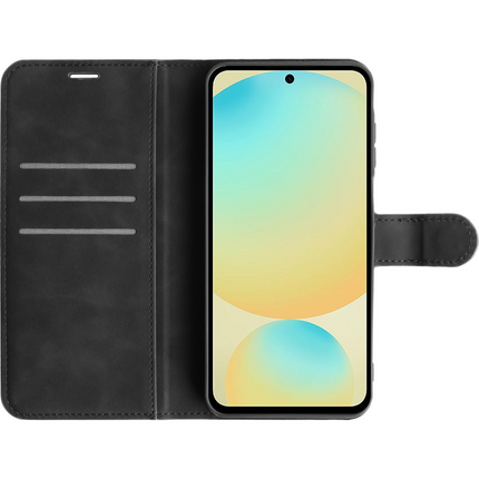 PrimeWallet Case - Samsung Galaxy A26 - PU leather Wallet Case - Black