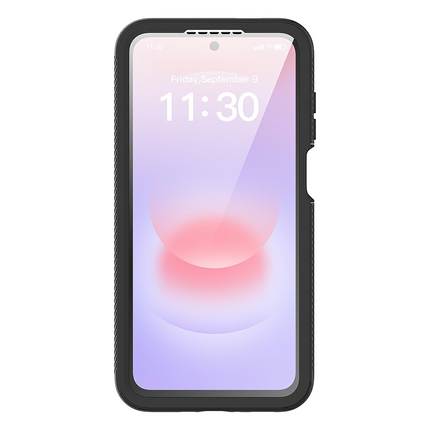 360 Defense Case - Samsung Galaxy A27 Hoesje - Full Body Protection with Built-in Screenprotector - Black