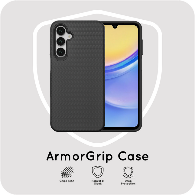 ArmorGrip Case - Samsung Galaxy A27 - Rugged Back Cover - Drop Protection - Black