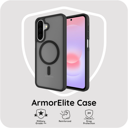 ArmorElite Case - Samsung Galaxy A27 - Military Grade Back Cover - (compatible with MagSafe) - Black