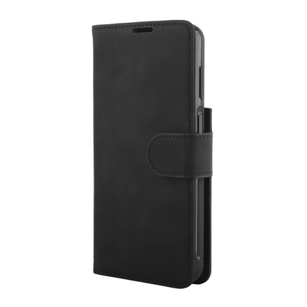 PrimeWallet SnapOn Case - Samsung Galaxy A27 - Detachable PU leather Wallet Case - (compatible with MagSafe) - Black