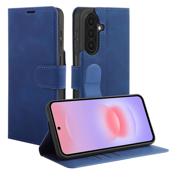 PrimeWallet Case - Samsung Galaxy A27 - PU leather Wallet Case - Blue