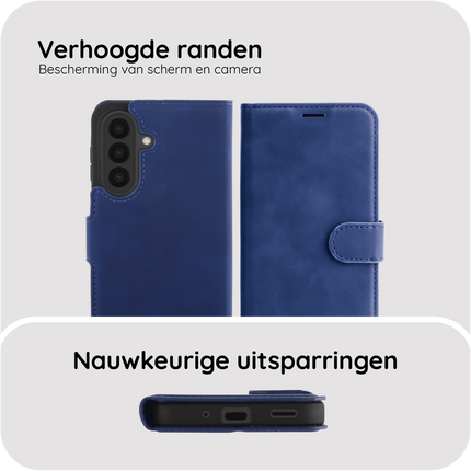 PrimeWallet Case - Samsung Galaxy A27 - PU leather Wallet Case - Blue