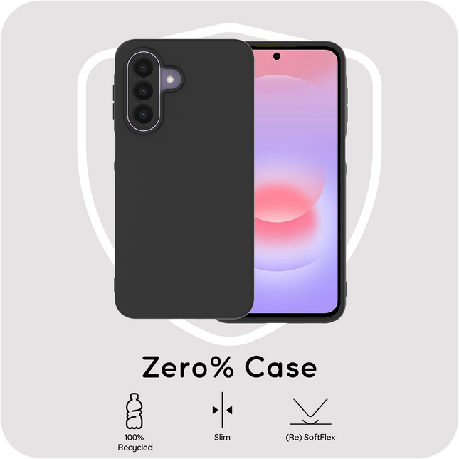 Zero% Case - Samsung Galaxy A27 - Soft TPU Back Cover (GRS Recycled) - Black