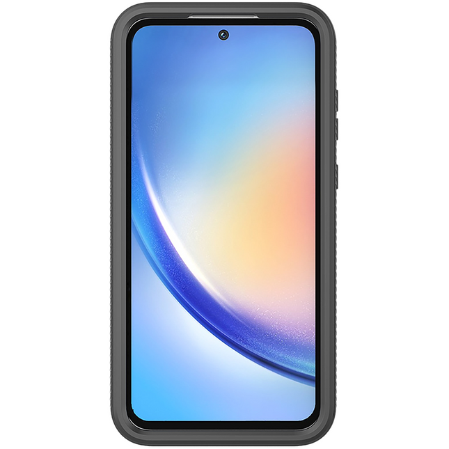 360 Defense Case - Samsung Galaxy A36 / A56 Hoesje - Full Body Protection with Built-in Screenprotector - Black