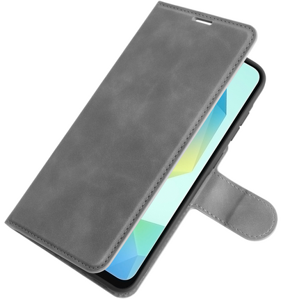 PrimeWallet Case - Samsung Galaxy A36 / A56 - PU leather Wallet Case - Grey