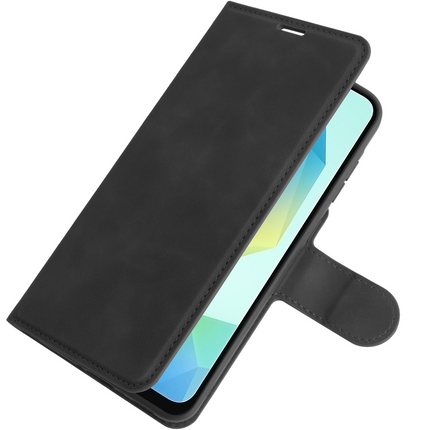 PrimeWallet Case - Samsung Galaxy A36 / A56 - PU leather Wallet Case - Black