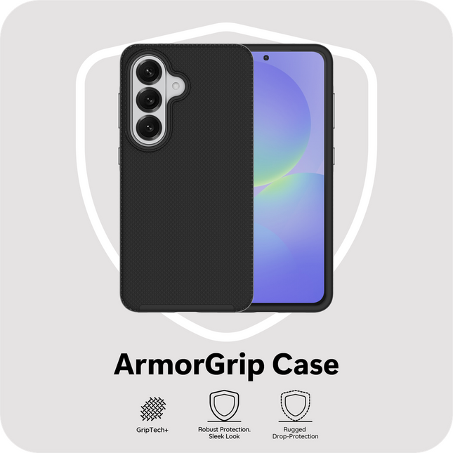 ArmorGrip Case - Samsung Galaxy A37 - Rugged Back Cover - Drop Protection - Black