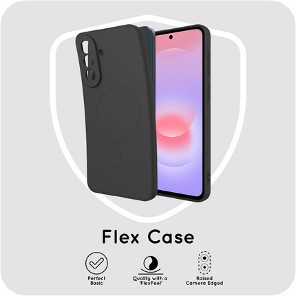 Flex Case - Samsung Galaxy A37 - TPU Back Cover - (compatible with MagSafe) - Black
