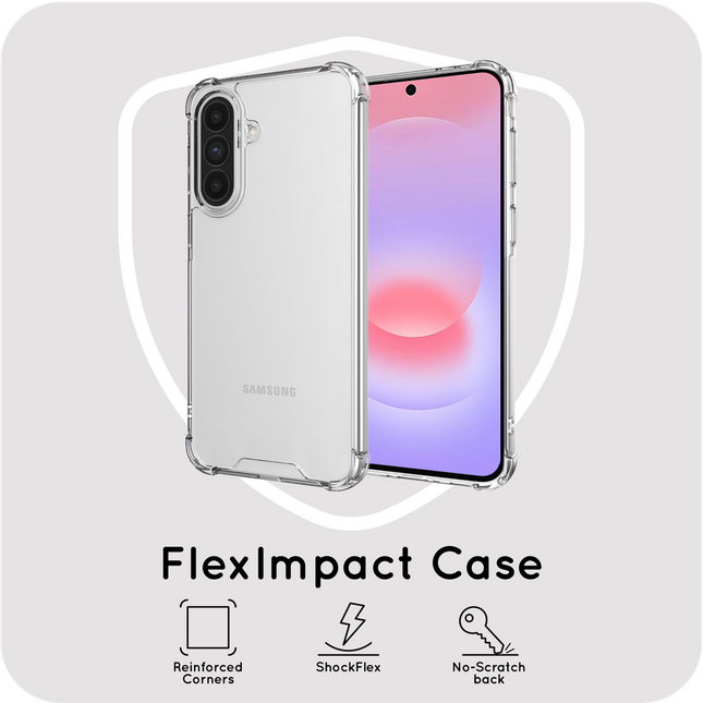 FlexImpact Case - Samsung Galaxy A37 - Reinforced TPU Back Cover - Clear