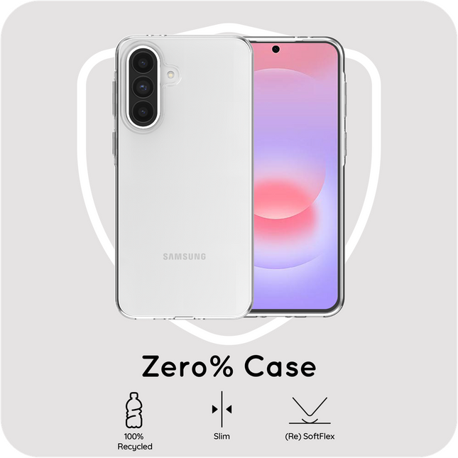 Zero% Case - Samsung Galaxy A37 - Soft TPU Back Cover (GRS Recycled) - Clear