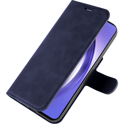 PrimeWallet Case - Samsung Galaxy A54 - PU leather Wallet Case - Blue
