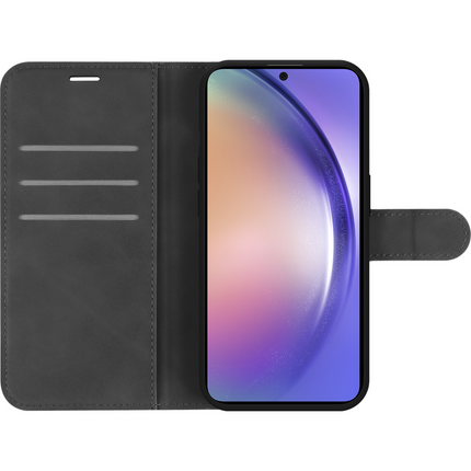 PrimeWallet Case - Samsung Galaxy A54 - PU leather Wallet Case - Black