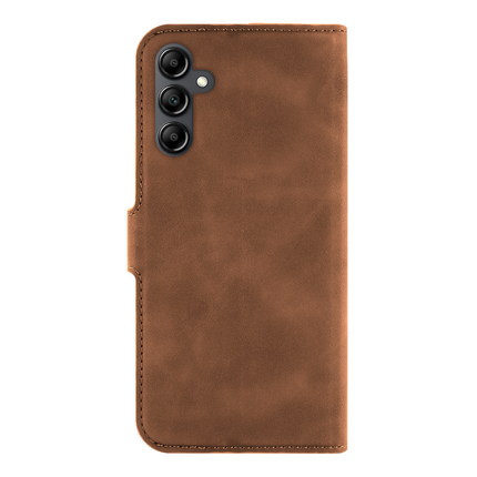 PrimeWallet Case - Samsung Galaxy A55 - PU leather Wallet Case - Brown