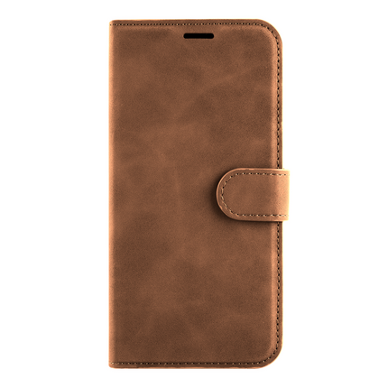 PrimeWallet Case - Samsung Galaxy A55 - PU leather Wallet Case - Brown