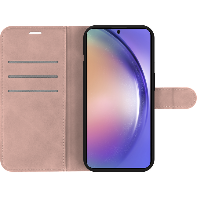 PrimeWallet Case - Samsung Galaxy A55 - PU leather Wallet Case - Pink