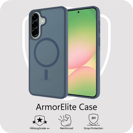 ArmorElite Case - Samsung Galaxy A57 - Military Grade Back Cover - (compatible with MagSafe) - Blue