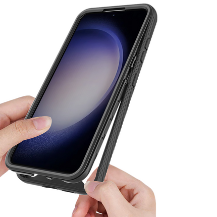 360 Defense Case - Samsung Galaxy A57 Hoesje - Full Body Protection with Built-in Screenprotector - Black