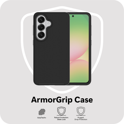 ArmorGrip Case - Samsung Galaxy A57 - Rugged Back Cover - Drop Protection - Black