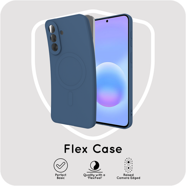 Flex Case - Samsung Galaxy A57 - TPU Back Cover - (compatible with MagSafe) - Blue