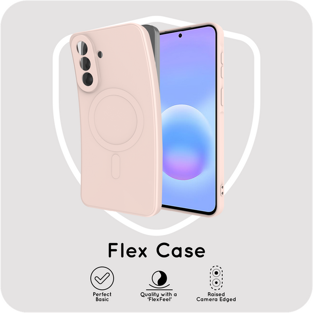 Flex Case - Samsung Galaxy A57 - TPU Back Cover - (compatible with MagSafe) - Light Pink