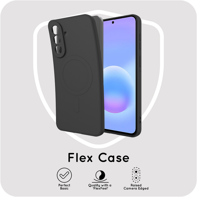 Flex Case - Samsung Galaxy A57 - TPU Back Cover - (compatible with MagSafe) - Black