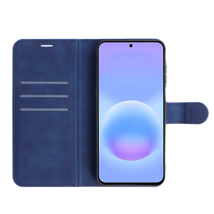 PrimeWallet Case - Samsung Galaxy A57 - PU leather Wallet Case - Blue