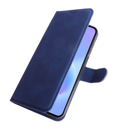 PrimeWallet Case - Samsung Galaxy A57 - PU leather Wallet Case - Blue