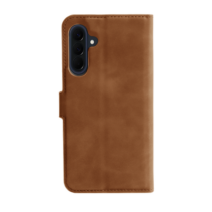 PrimeWallet Case - Samsung Galaxy A57 - PU leather Wallet Case - Brown