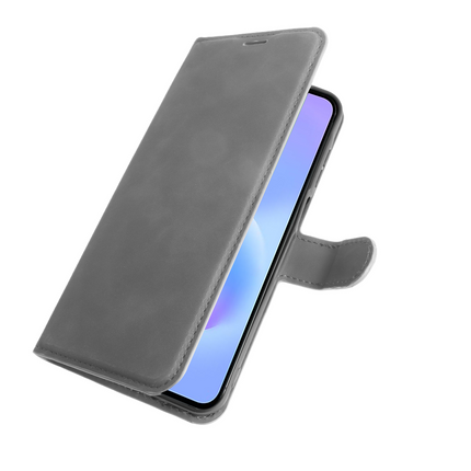 PrimeWallet Case - Samsung Galaxy A57 - PU leather Wallet Case - Grey