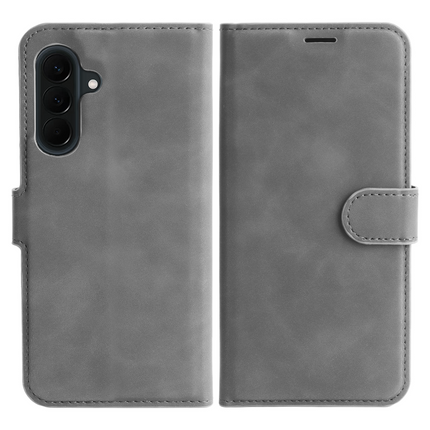 PrimeWallet Case - Samsung Galaxy A57 - PU leather Wallet Case - Grey