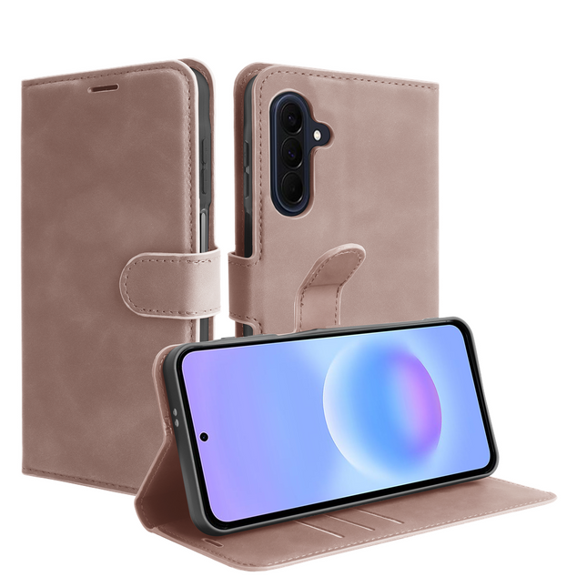 PrimeWallet Case - Samsung Galaxy A57 - PU leather Wallet Case - Pink
