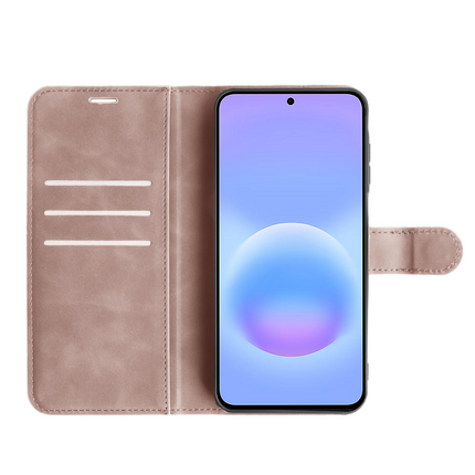 PrimeWallet Case - Samsung Galaxy A57 - PU leather Wallet Case - Pink