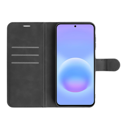 PrimeWallet Case - Samsung Galaxy A57 - PU leather Wallet Case - Black