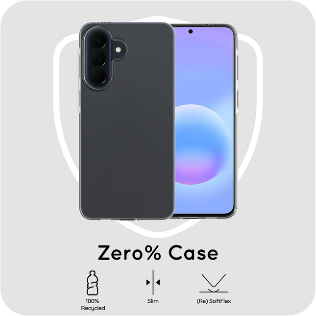 Zero% Case - Samsung Galaxy A57 - Soft TPU Back Cover (GRS Recycled) - Clear