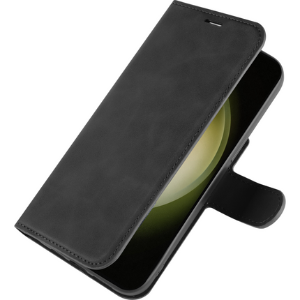 PrimeWallet Case - Samsung Galaxy S23 - PU leather Wallet Case - Black