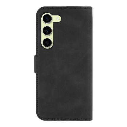 PrimeWallet Case - Samsung Galaxy S23 - PU leather Wallet Case - Black