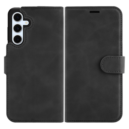PrimeWallet Case - Samsung Galaxy S24 FE - PU leather Wallet Case - Black