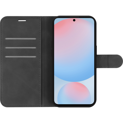 PrimeWallet Case - Samsung Galaxy S24 FE - PU leather Wallet Case - Black