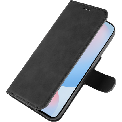 PrimeWallet Case - Samsung Galaxy S24 FE - PU leather Wallet Case - Black